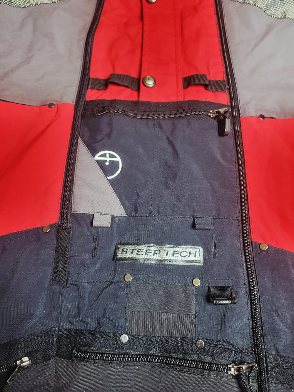 VTG The North Face Steep Tech Apogee Jacket Red Black XL Scot Schmidt Complete
